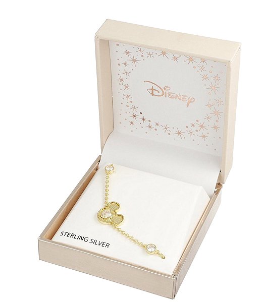 Disney Mickey Mouse Silver Gold-Plated Bracelet BS00073YZWL-55.CS - children's bracelet.
