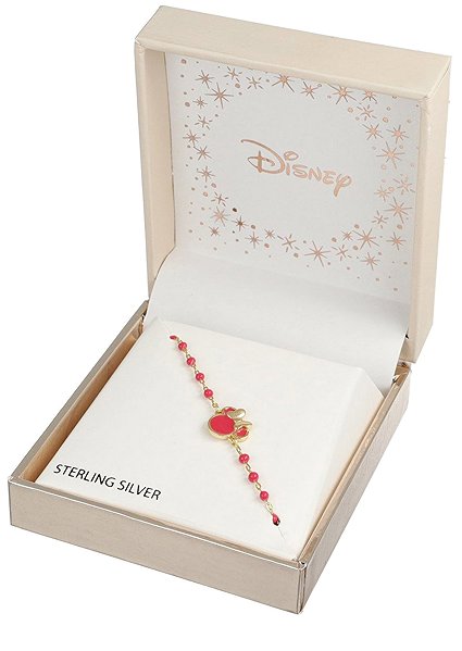 Disney Minnie Mouse Silver Gold-Plated Bracelet BS00077YL-55.CS - Children's Bracelet.