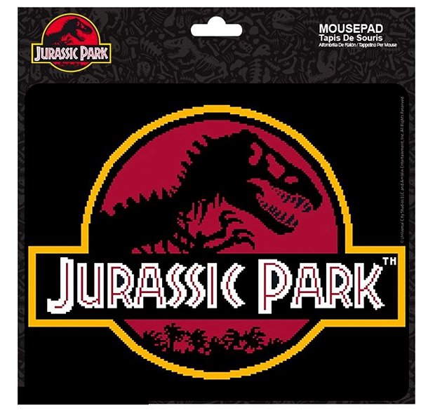 Mauspad Jurassic Park: Pixel-Logo - Mauspad ...