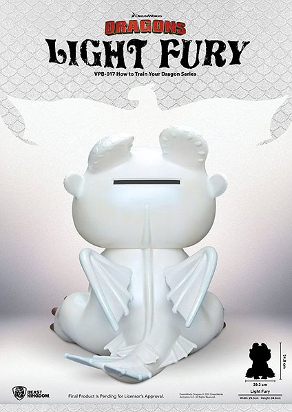 Cash box How To Train Your Dragon: Light Fury - 35 cm .