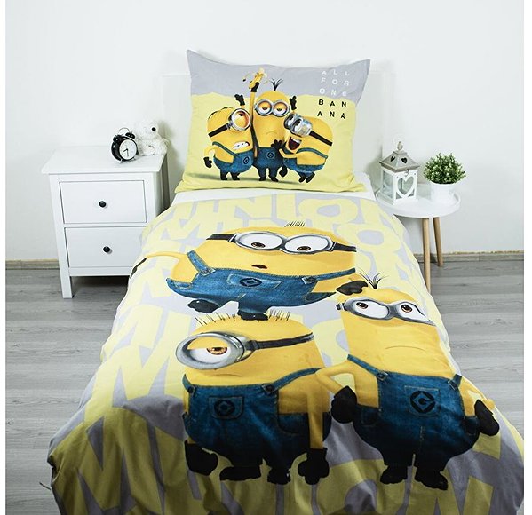 Ágynemű Jerry Fabrics Minyonok All for one, 140x200, 70x90cm - ágyneműhuzat ...