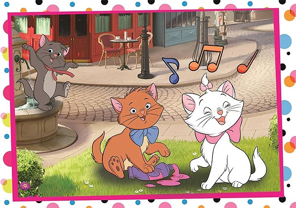 Puzzle Disney mesék: 101 kiskutya és Macskarisztokraták - 2x 60 darabos puzzle ...