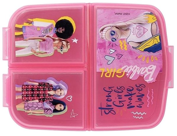 Lunch Box Barbie Snack Box with Compartments ...