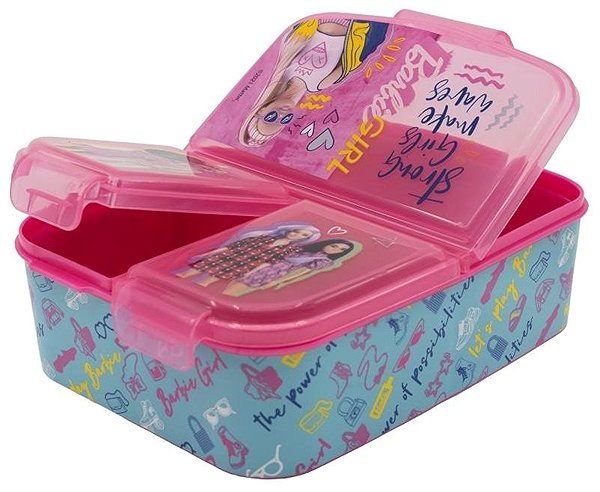 Lunch Box Barbie Snack Box with Compartments ...