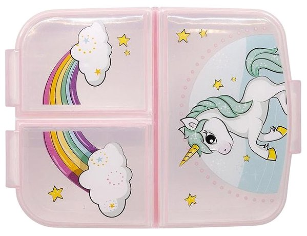 Lunch Box Unicorn Snack Box with Compartments ...