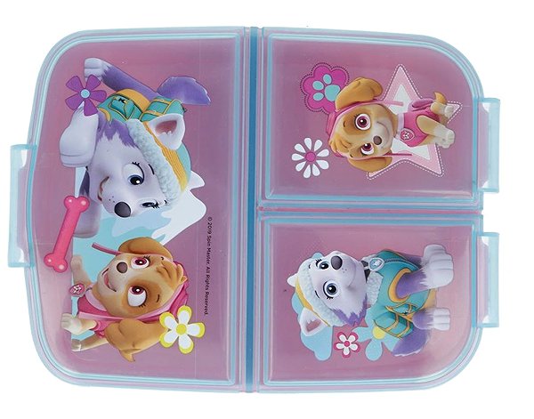 Lunch Box Paw Patrol Pink Snack Box with Compartments ...