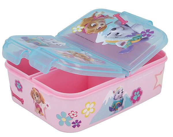 Lunch Box Paw Patrol Pink Snack Box with Compartments ...