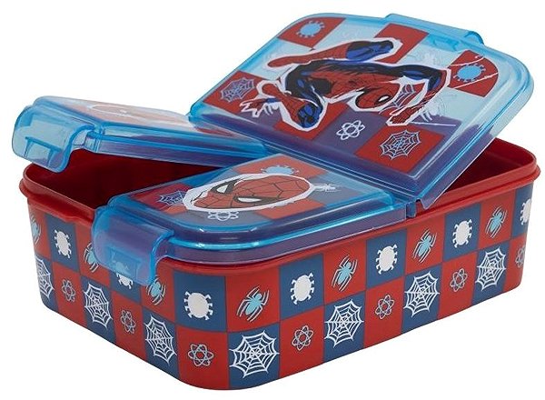 Lunch Box Spiderman Snack Box with Compartments ...