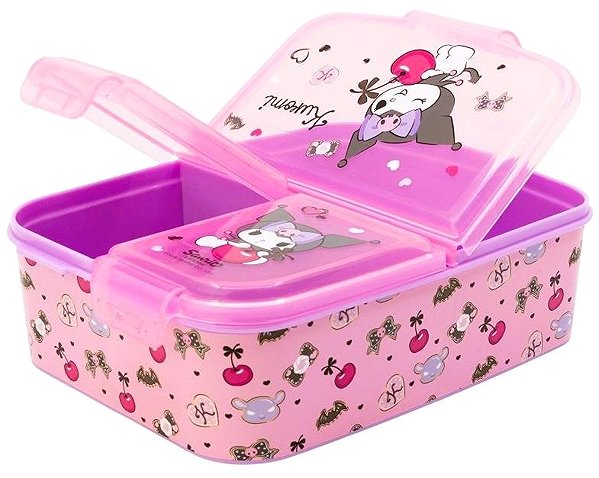 Lunch Box Kuromi Snack Box with Compartments Pink ...