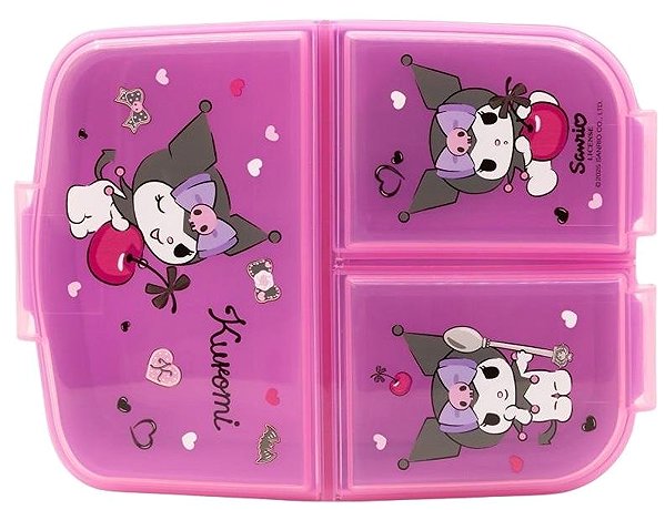 Lunch Box Kuromi Snack Box with Compartments Pink ...