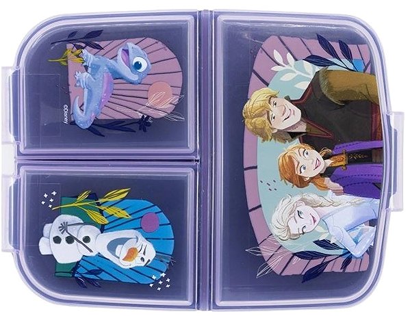 Lunch Box Frozen Snack Box with Compartments, Blue-Purple ...