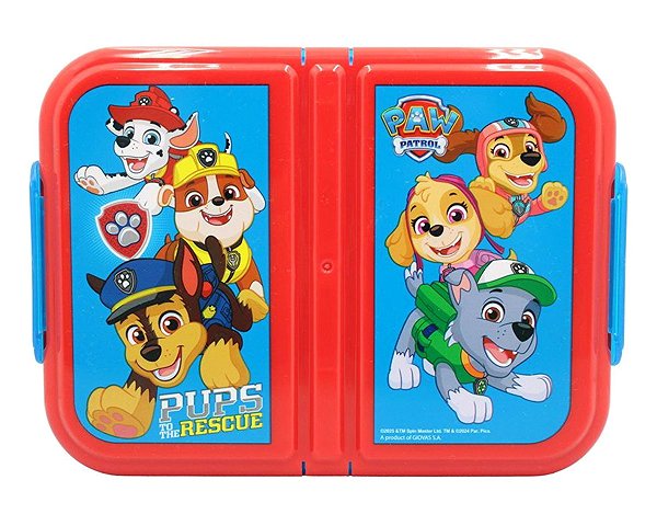 Lunch Box Paw Patrol Multi-Compartment Snack Box ...