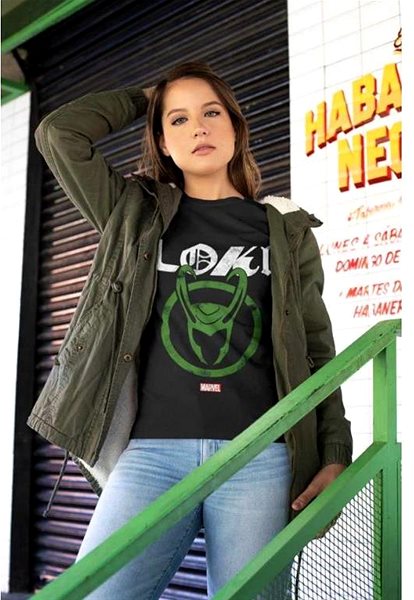 Tričko Marvel Loki: Distressed Logo - pánské tričko L ...