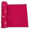 Runner Goba Velvet runner with stars, red 28 cm × 3 m .