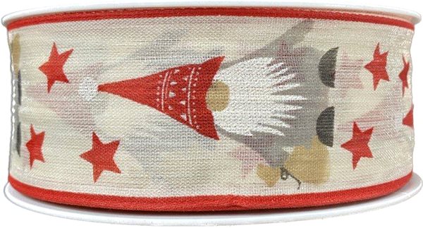 Ribbon GOLDINA Christmas ribbon DVARF red 9400 .