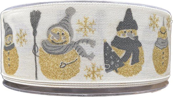 Ribbon GOLDINA Christmas ribbon SNOWMAGIC 9402 .