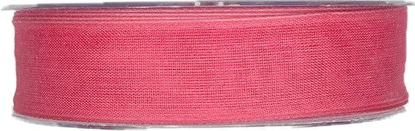 Ribbon GOLDINA Fabric ribbon Original deep pink 25 mm × 20 m .