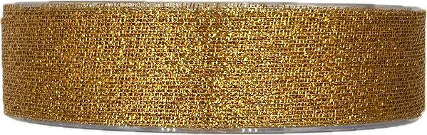 Ribbon GOLDINA Decorative Mesh Ribbon Mesh Bronze 25 mm × 25m .