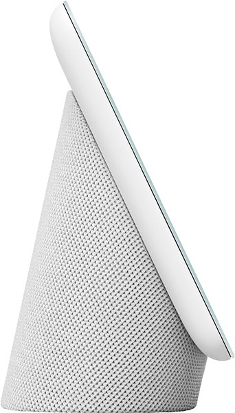Voice Assistant Nest Hub (2nd Gen) Chalk Lateral view