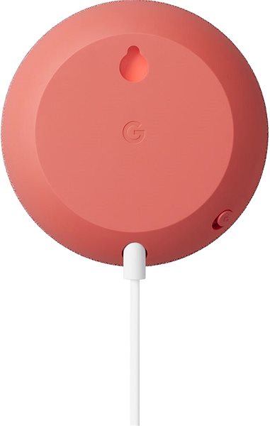 Voice Assistant Google Nest Mini 2nd Generation - Coral Bottom side