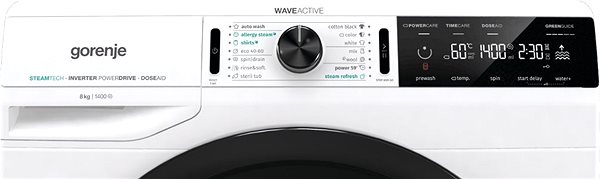 Steam Washing Machine GORENJE WA84CS SteamTech Features/technology