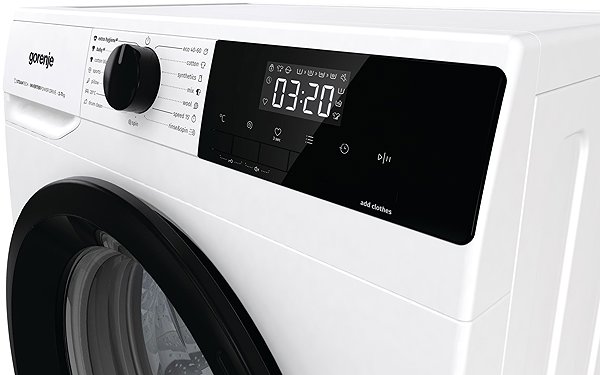 Keskeny gőzmosógép GORENJE WNHEI74SAS SteamTech Oldalnézet