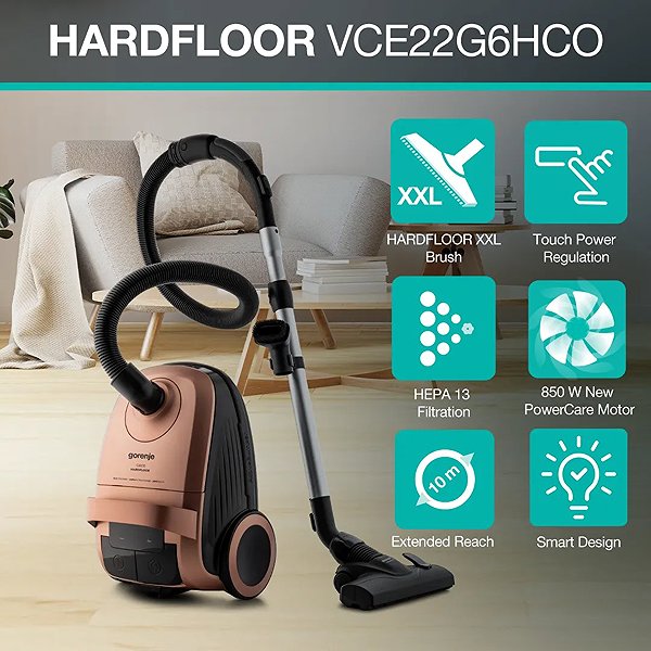 Bagged Vacuum Cleaner GORENJE VCE22G6HCO Hardfloor G600 ...