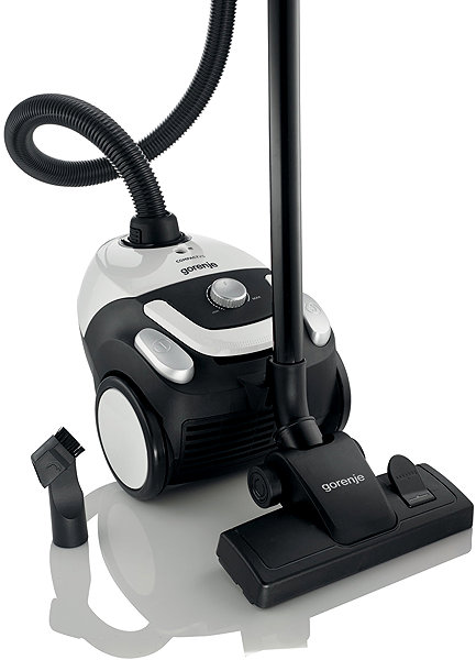 Gorenje VCEA11CXWII bagged vacuum cleaner.