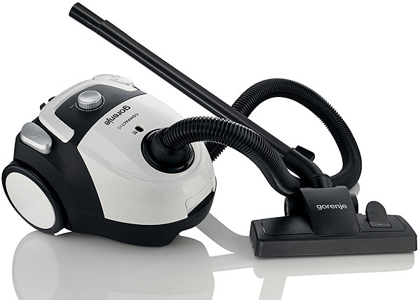 Gorenje VCEA11CXWII bagged vacuum cleaner.