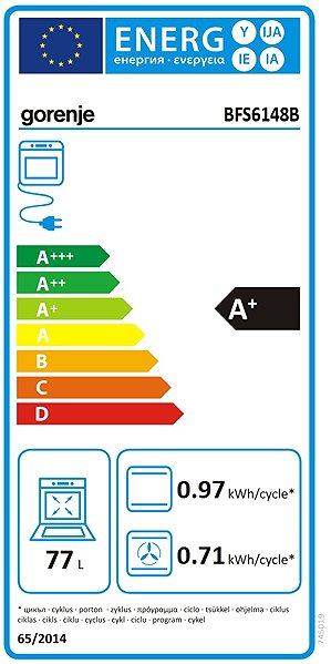 GORENJE BFS6148B Energy label