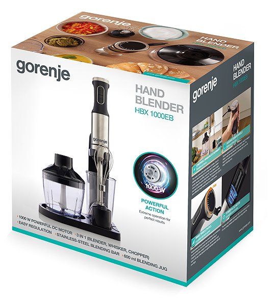 Hand Blender Gorenje HBX1000EB Packaging/box