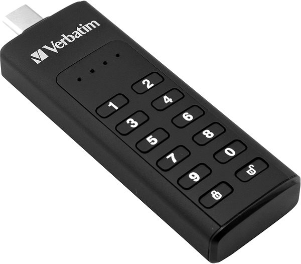 Pendrive VERBATIM Keypad Secure Drive USB-C 32GB USB 3.1 Jellemzők/technológia