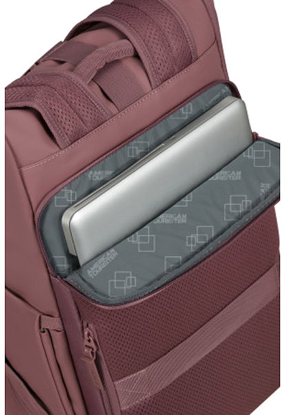 Laptop-Rucksack American Tourister Urban Tide Rolltop Laptop BP 14” Galactic Mauve ...