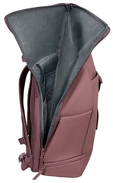 Laptop Backpack American Tourister Urban Tide Rolltop Laptop BP 15.6” Galactic Mauve ...