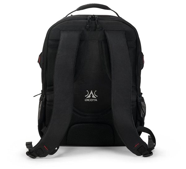 Laptop hátizsák Dicota Backpack Hero Esports 15“- 17,3“ fekete Hátoldal