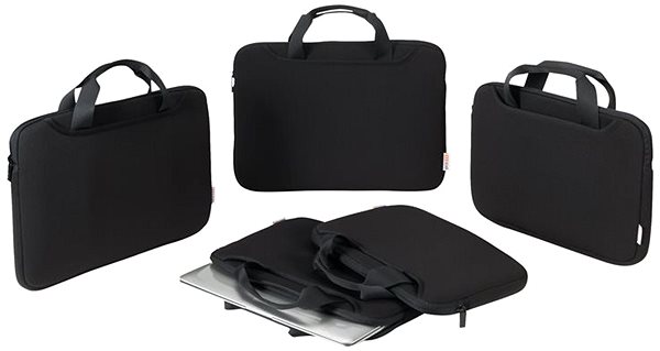 Laptop-Hülle Dicota BASE XX Plus S 14,1“ - schwarz Mermale/Technologie