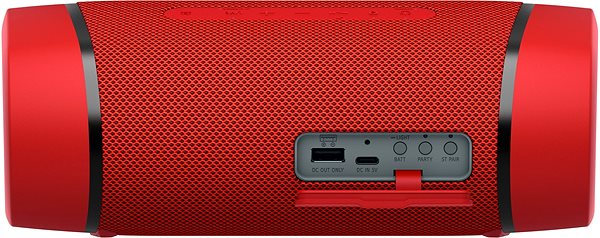 Bluetooth-Lautsprecher Sony SRS-XB33 rot Anschlussmöglichkeiten (Ports)