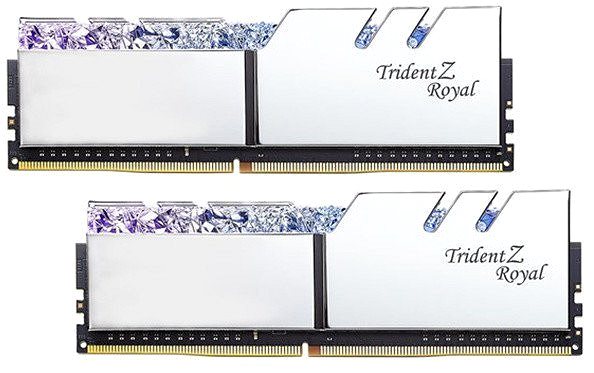 Arbeitsspeicher G.SKILL 16GB KIT DDR3 3200MHz CL16 Trident Z Royal RGB silver Screen