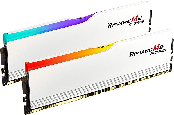 Arbeitsspeicher G.SKILL 32GB KIT DDR5 6000MT/s CL36 Ripjaws M5 Neo RGB White.