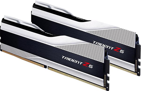 RAM G. SKILL 32GB KIT DDR5 6000MHz CL40 Trident Z5 Silver Lateral view