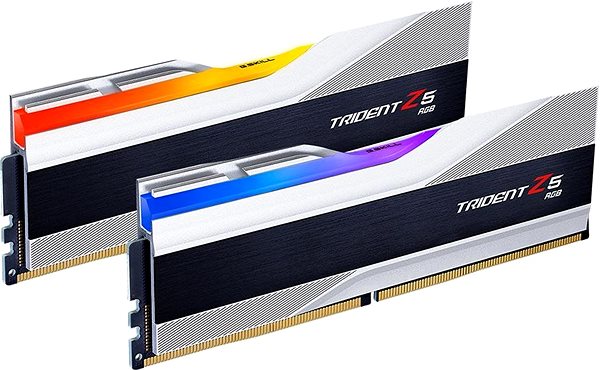 RAM G. SKILL 32GB KIT DDR5 5200MHz CL40 Trident Z5 RGB Silver Lateral view