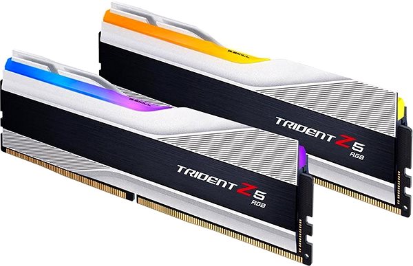 RAM G. SKILL 32GB KIT DDR5 6000MHz CL36 Trident Z5 RGB Silver Lateral view