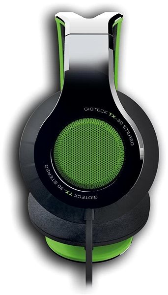 Gaming Headphones Gioteck TX30 Black-green Lateral view