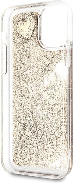 Kryt na mobil Guess Glitter Hearts pre iPhone 11 Gold (EU Blister) ...