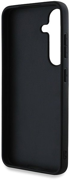 Handyhülle Guess PU Grained 4G Metal Logo Back Cover für Samsung Galaxy S25+ Pink ...