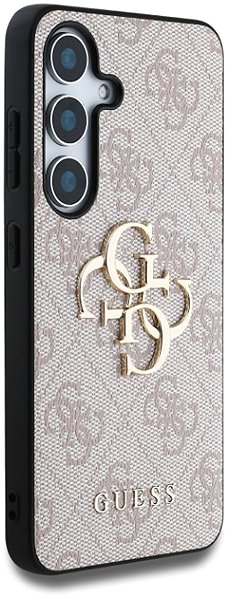Telefon tok Guess PU 4G Metal Logo Samsung Galaxy S25 rózsaszín tok ...