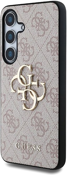 Handyhülle Guess PU 4G Metal Logo Back Cover für Samsung Galaxy S25+ Pink ...