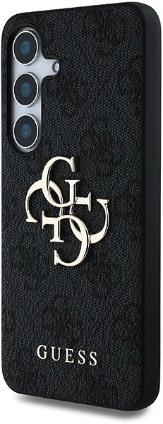Handyhülle Guess PU 4G Metal Logo Back Cover für Samsung Galaxy S25 Grey ...