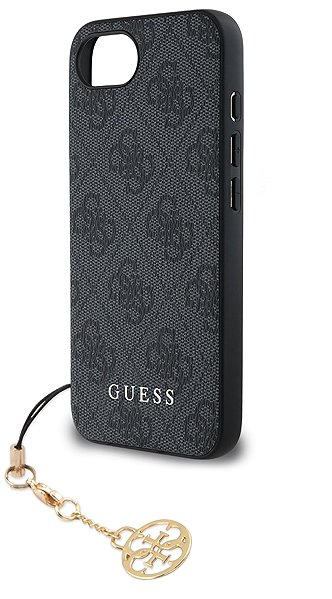 Handyhülle Guess 4G Charm Rückseiten-Hülle für iPhone 16e/17e Tone on Tone Grey ...