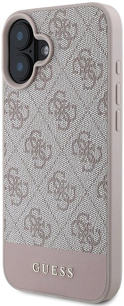 Handyhülle Guess PU 4G Stripe Rückseiten-Hülle für iPhone 16 Pink ...